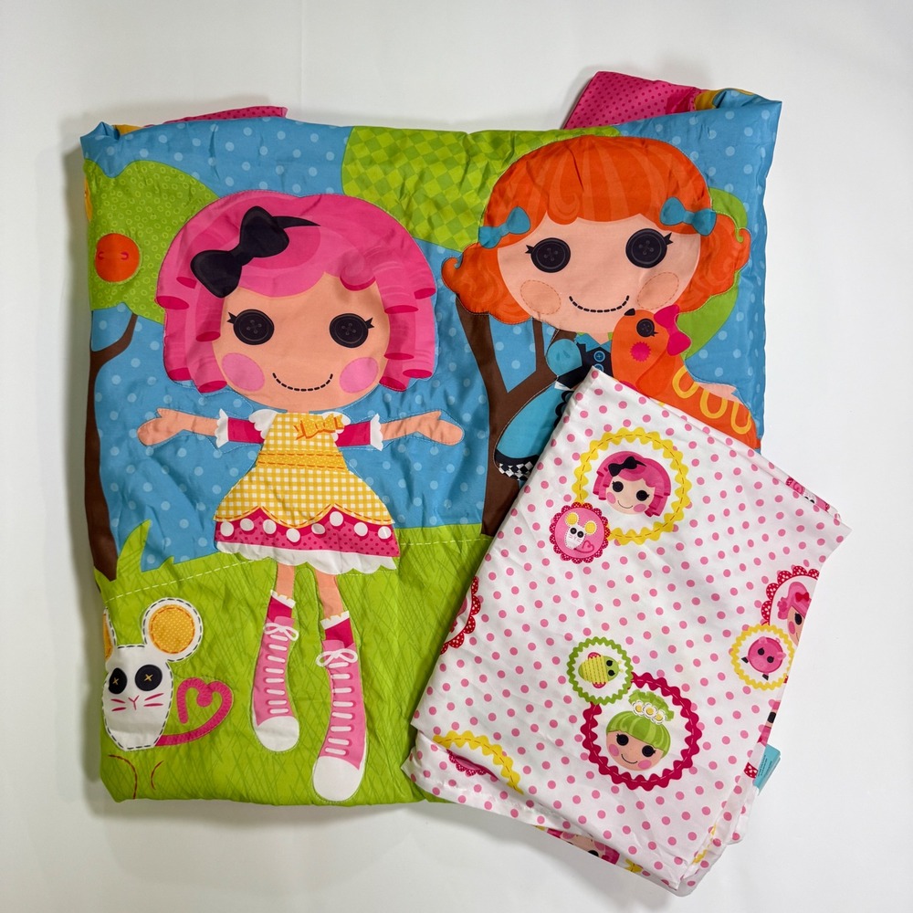 Lalaloopsy Comforter top Sheet Set sew cute Toddler Quilted Microfiber colorful